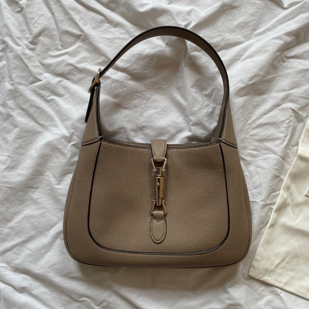 Gucci Jackie 1961 Small leather shoulder bag in Light Brown